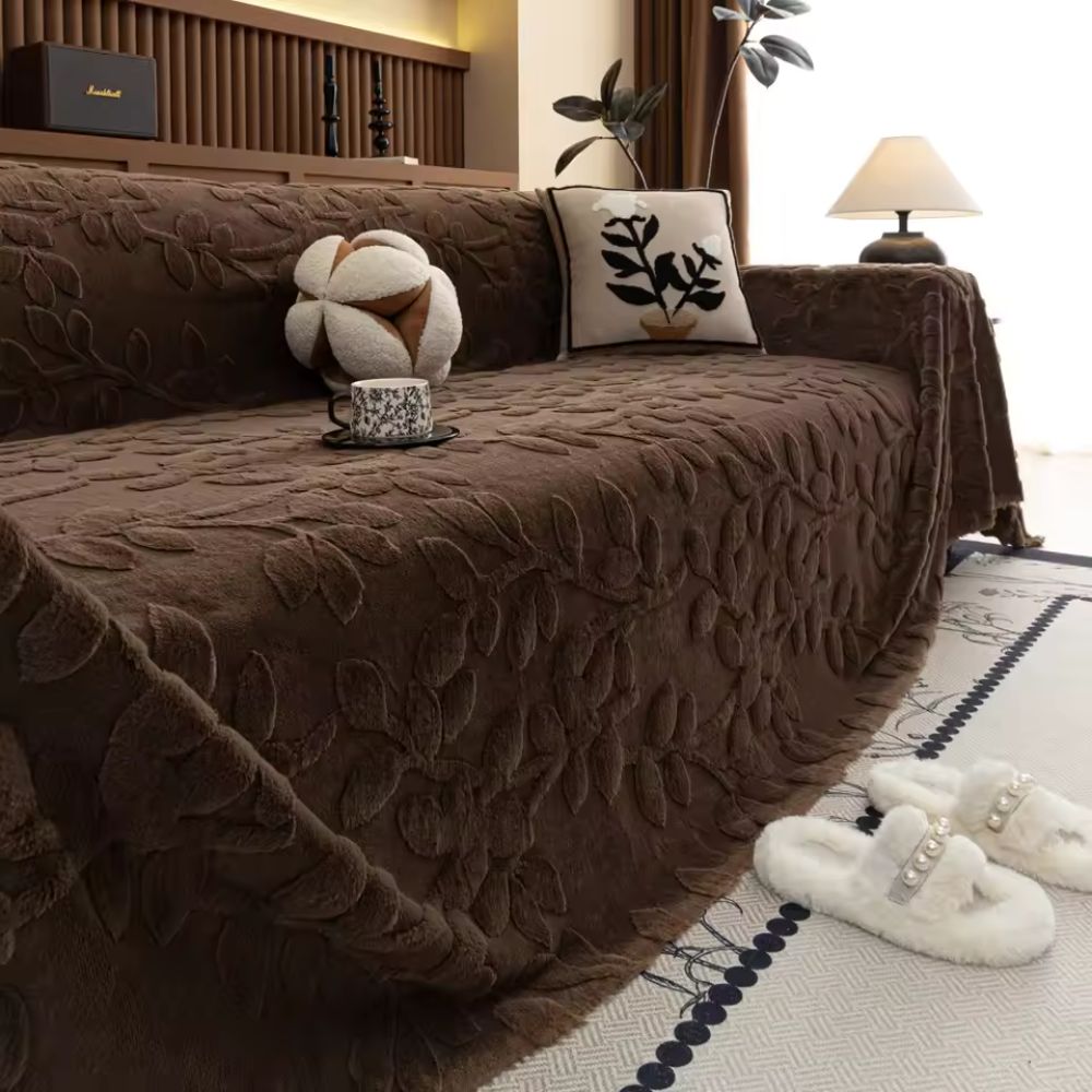 Couch Covers Floral Microfiber Soft Protection for Pets and Decor 8