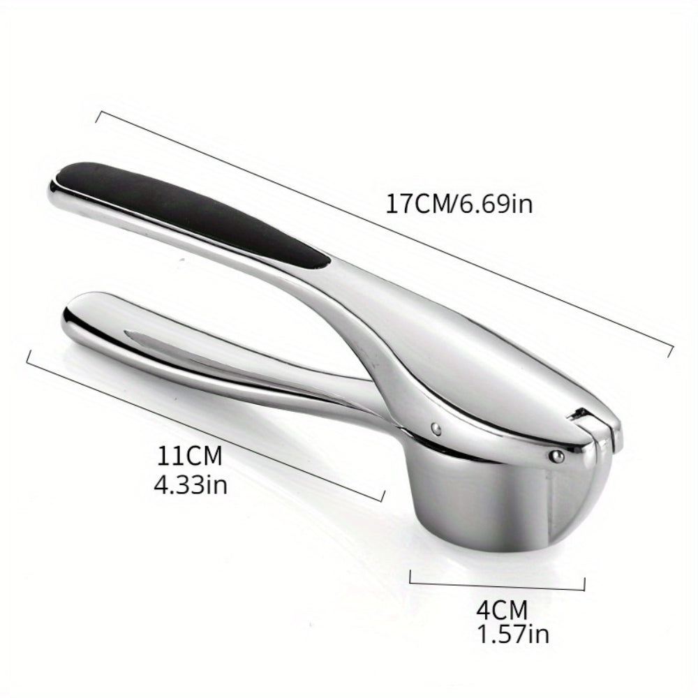 Garlic Squeezer Stainless Steel Ergonomic Non-Slip Handle for Easy Mincing 5