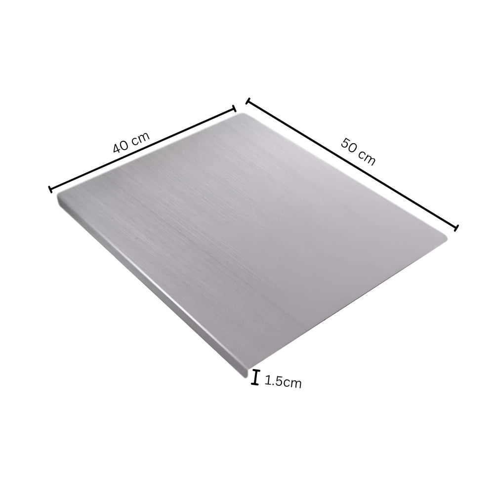 Large Cutting Board Stainless Steel Non-Slip Easy Clean Surface 9