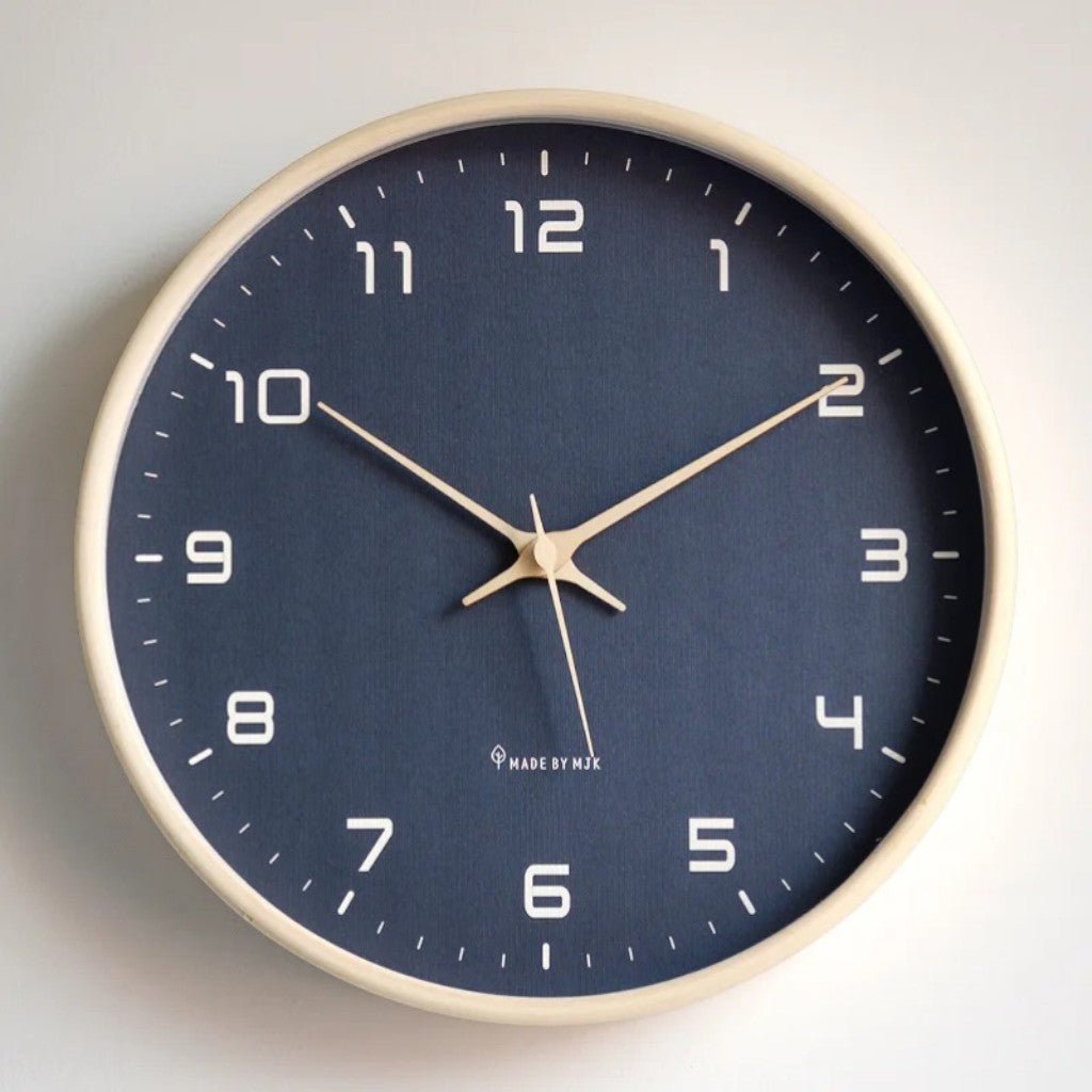 Wall Clock Decor Wooden Minimalist Design Silent Quartz Precision 11
