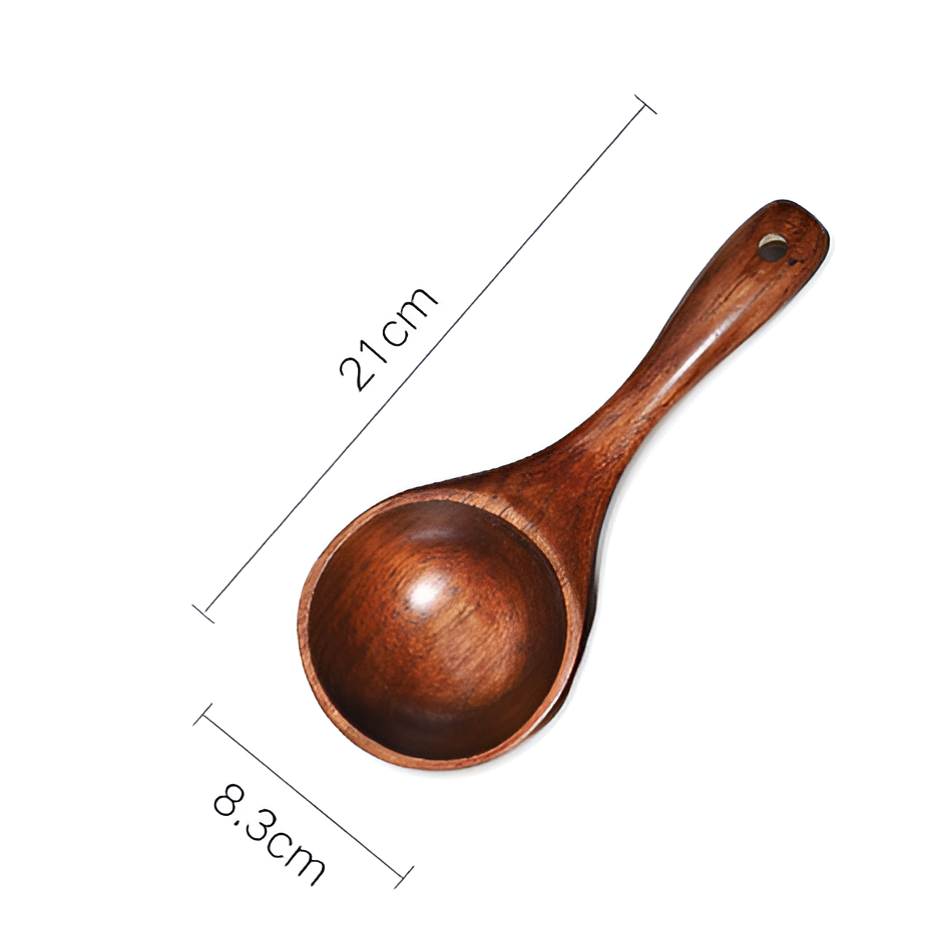 Wooden Multi-Purpose Scoop Durable Phoebe Wood Easy Handling 6