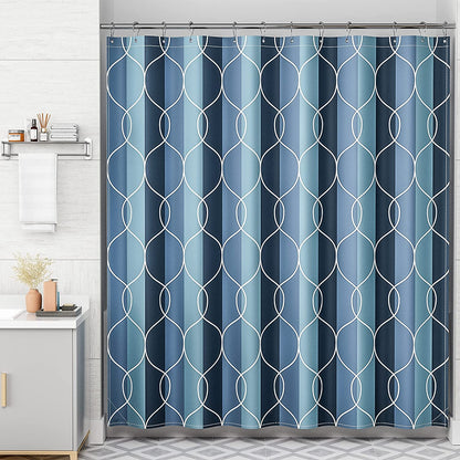 Abstract Design Shower Curtain with Water-Repellent Fabric | Unique Artwork for Stylish Bathroom Upgrade 7