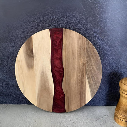 Acacia Wood Chopping Board Epoxy Resin Design Versatile Use 6