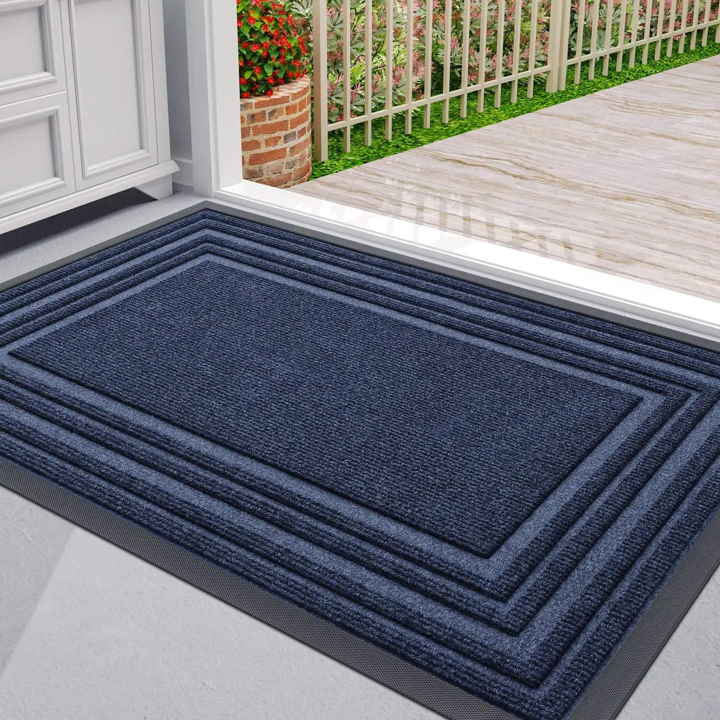 Area Rug Jute Border Durable Anti-Slip for Indoor Outdoor Use 2