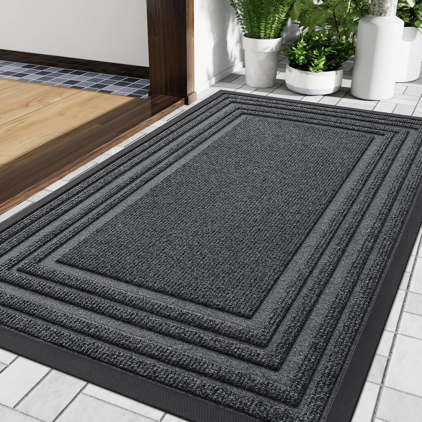 Area Rug Jute Border Durable Anti-Slip for Indoor Outdoor Use 3