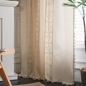 Blackout Curtain Linen Blend Semi-Blackout Stylish Home Decor 0