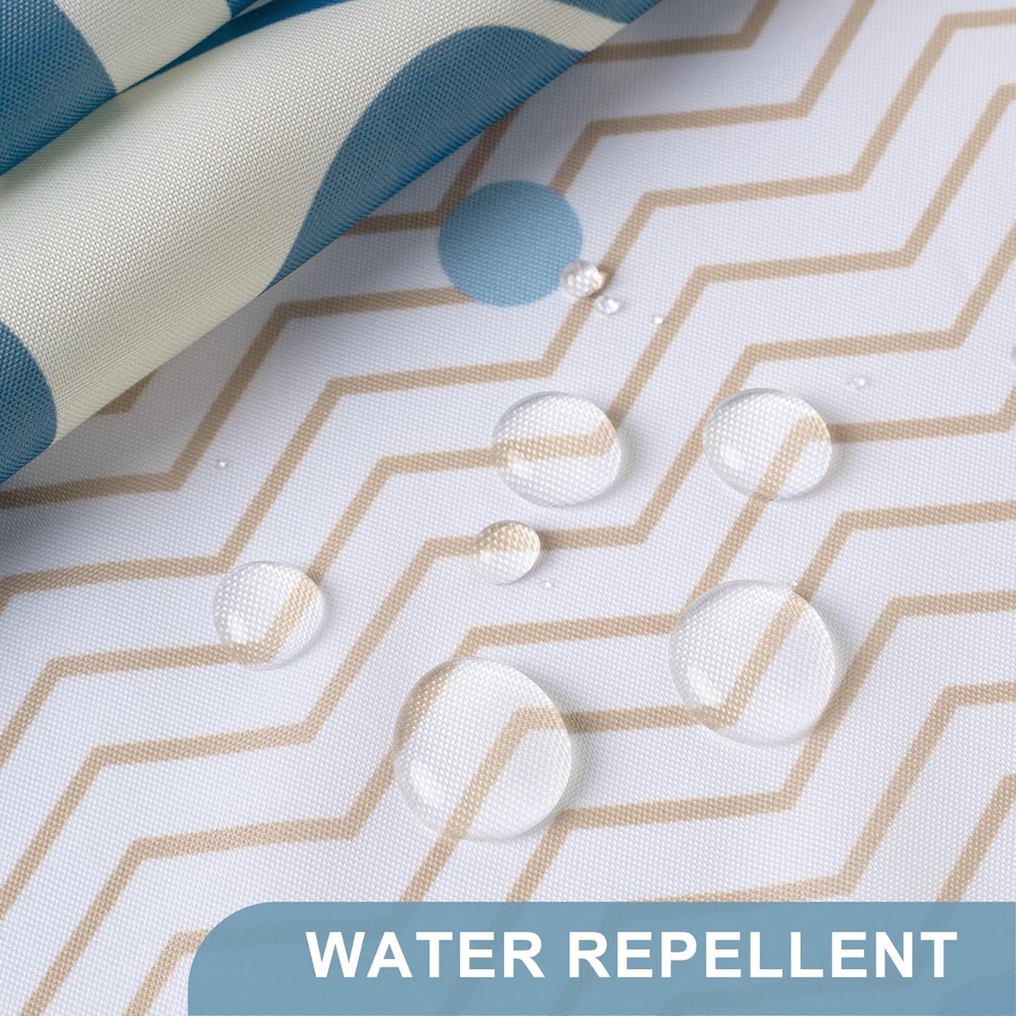 Blossom Serenity | Water-Repellent Shower Curtain with Unique Artwork | Easy-Care Fabric for a Fresh Bathroom Look 5