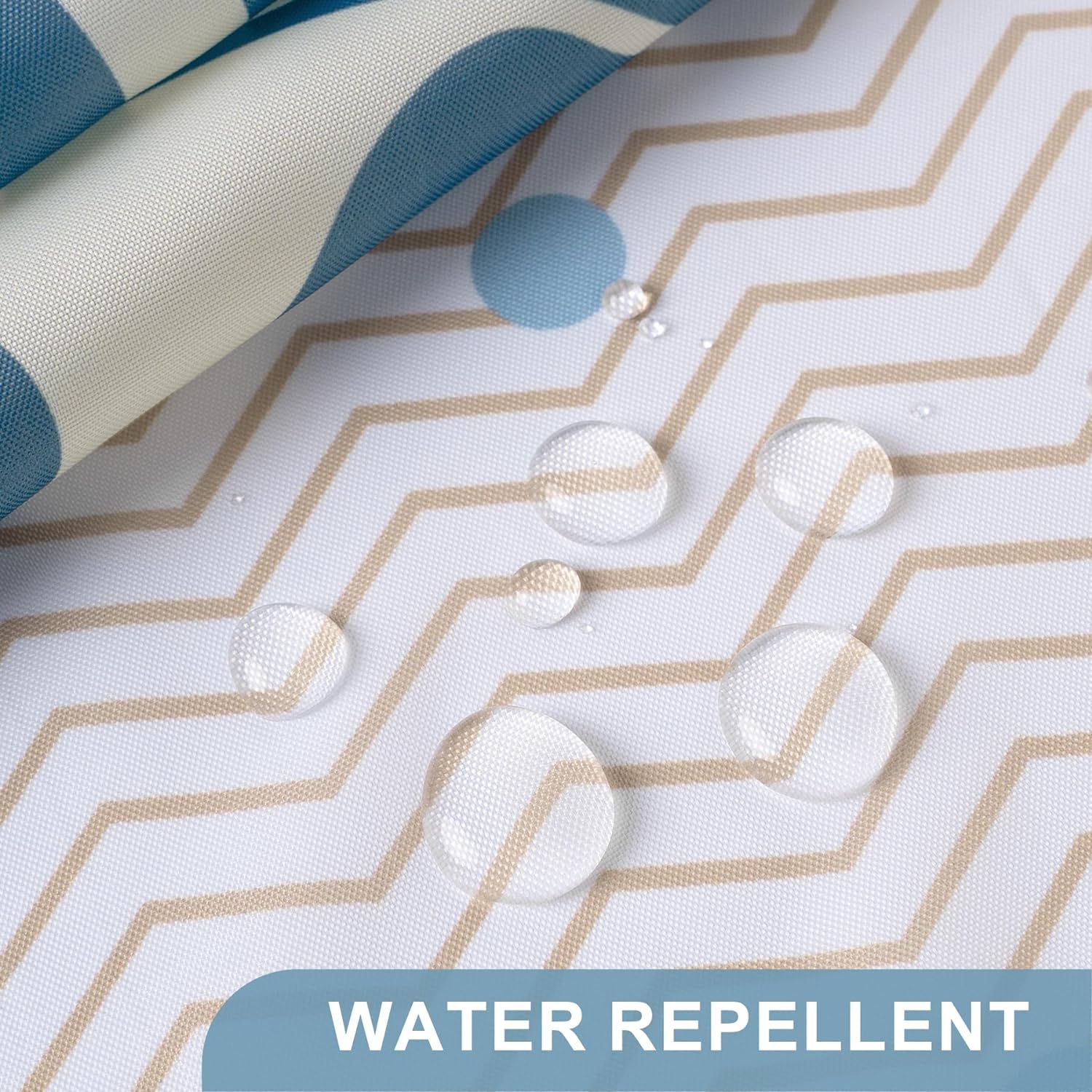 Blossom Serenity | Water-Repellent Shower Curtain with Unique Artwork | Easy-Care Fabric for a Fresh Bathroom Look 5