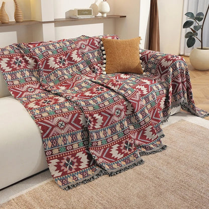 Boho Chenille Sofa Cover Soft Microfiber Stylish Protection 2