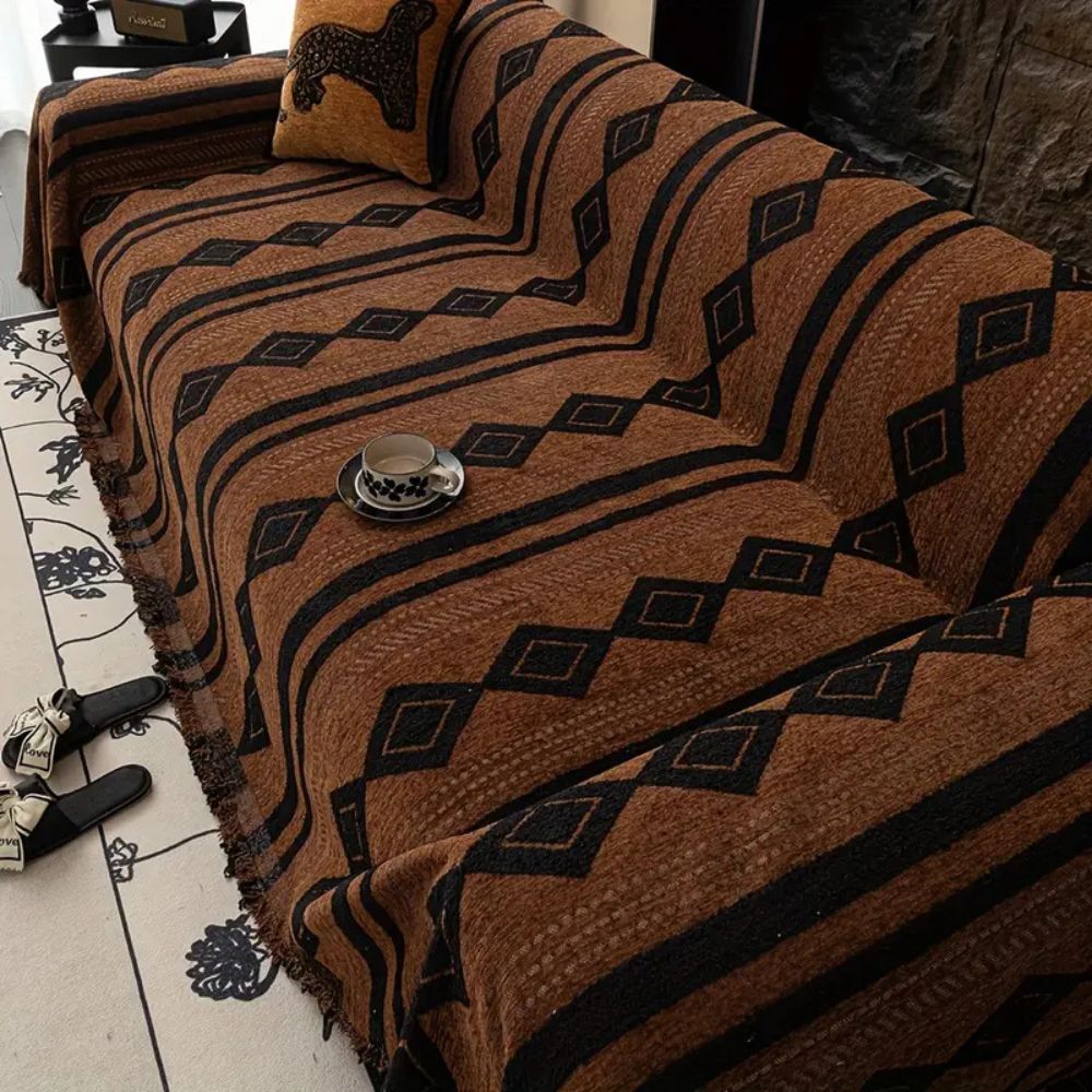 Boho Sofa Cover Soft Microfiber Durable Protection for Living Room 0