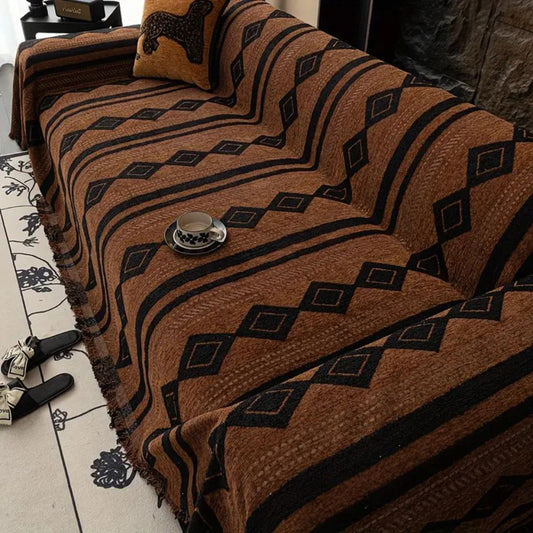 Boho Sofa Cover Soft Microfiber Durable Protection for Living Room 0