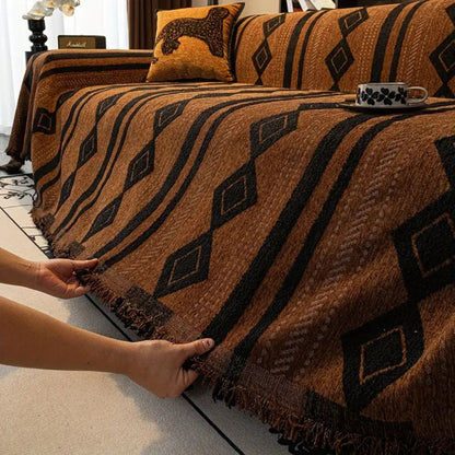 Boho Sofa Cover Soft Microfiber Durable Protection for Living Room 3