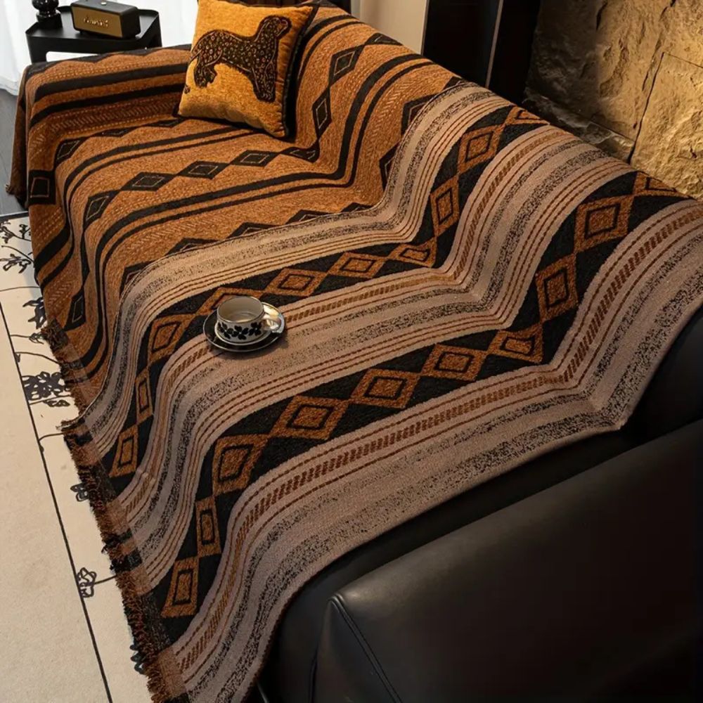 Boho Sofa Cover Soft Microfiber Durable Protection for Living Room 4