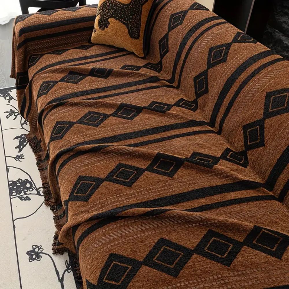 Boho Sofa Cover Soft Microfiber Durable Protection for Living Room 5
