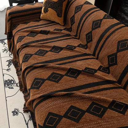 Boho Sofa Cover Soft Microfiber Durable Protection for Living Room 5