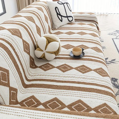 Boho Sofa Cover Soft Microfiber Durable Protection for Living Room 7