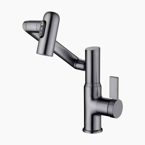Brass Kitchen Faucet with Sprayer | Versatile 360° Swivel Arm Basin Tap 0