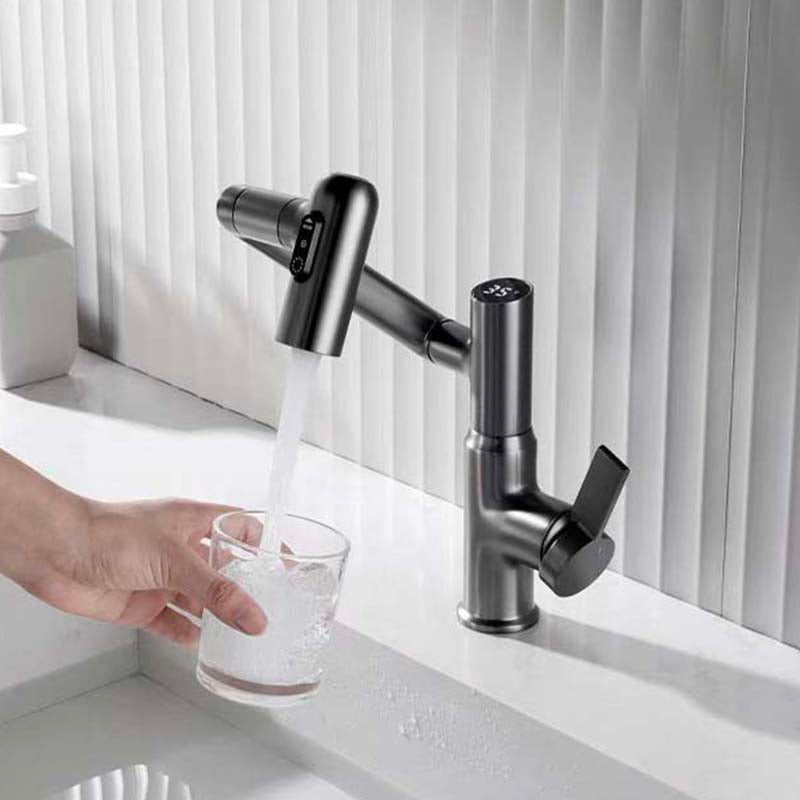 Brass Kitchen Faucet with Sprayer | Versatile 360° Swivel Arm Basin Tap 1
