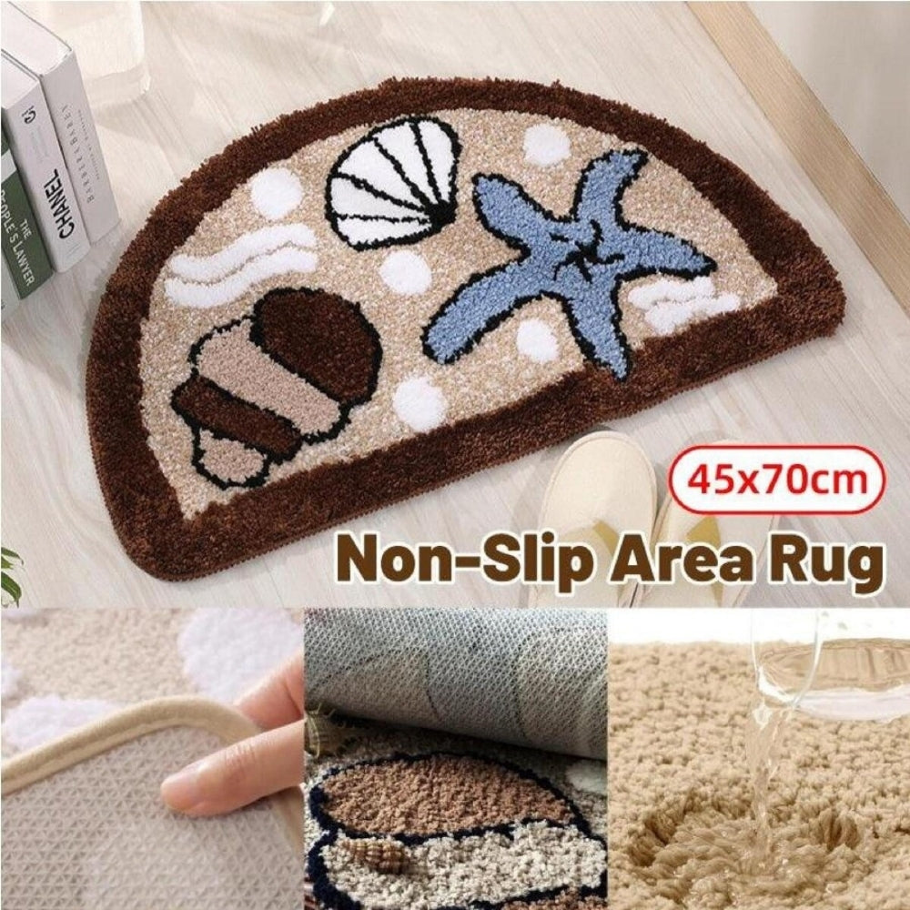 Charming Bath Mat | Soft Non-Slip Design with Playful Patterns | Absorbent Bathroom Rug for Comfort and Safety 1