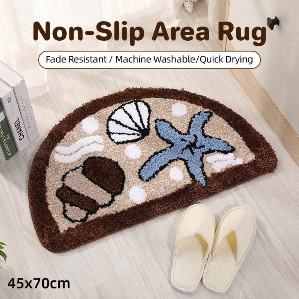 Charming Bath Mat | Soft Non-Slip Design with Playful Patterns | Absorbent Bathroom Rug for Comfort and Safety 2