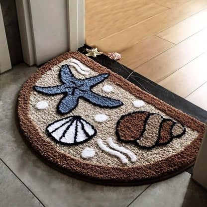 Charming Bath Mat | Soft Non-Slip Design with Playful Patterns | Absorbent Bathroom Rug for Comfort and Safety 3
