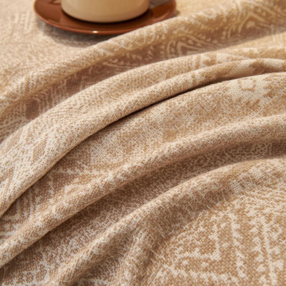 Chenille Sofa Cover Ethno Cultural Design Stylish Protection 4
