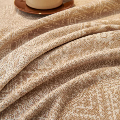 Chenille Sofa Cover Ethno Cultural Design Stylish Protection 4