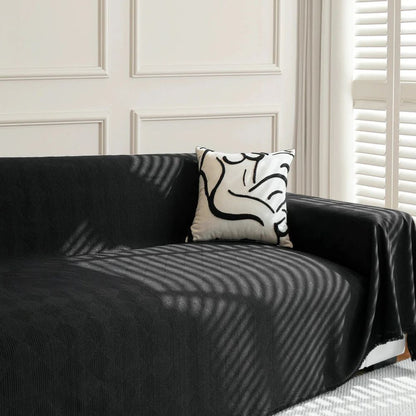Chenille Sofa Cover Geometric Design Easy Care Furniture Protector 3