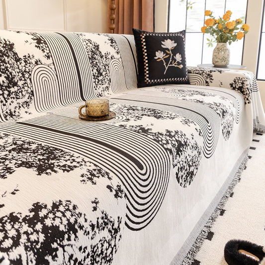 Chenille Sofa Cover Mosaic Pattern Soft Texture Home Decor 0