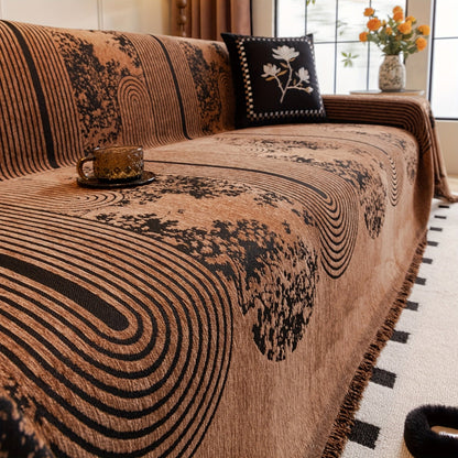 Chenille Sofa Cover Mosaic Pattern Soft Texture Home Decor 2