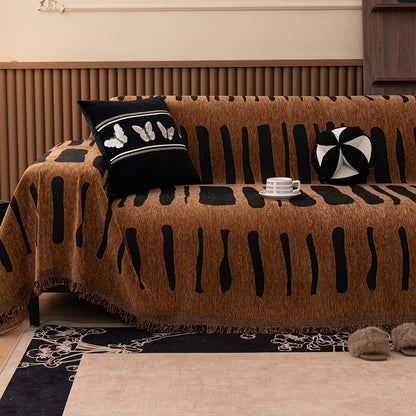 Chenille Sofa Cover Tribal Design Soft Comfortable Protection 1
