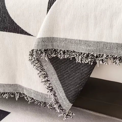 Chenille Sofa Cover Windmill Pattern Cozy Comfort Layer 5