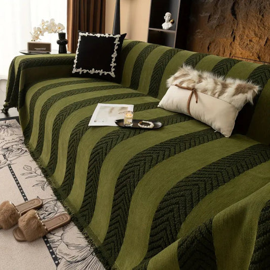 Chevron Sofa Cover Soft Microfiber Stylish Protection for Furniture 0