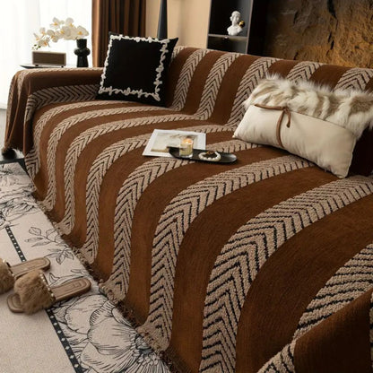 Chevron Sofa Cover Soft Microfiber Stylish Protection for Furniture 2