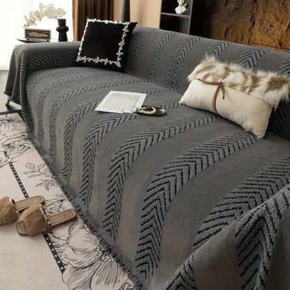 Chevron Sofa Cover Soft Microfiber Stylish Protection for Furniture 4
