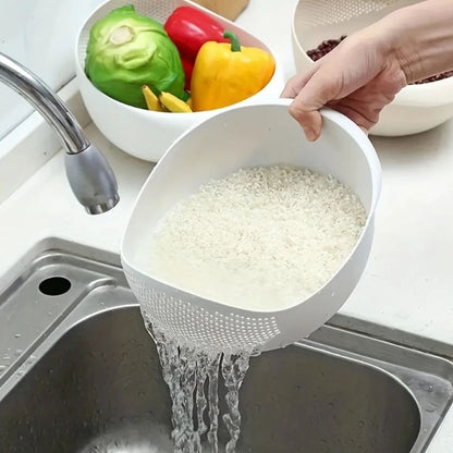 Colander Strainer BPA-Free Plastic For Rinsing Rice and Pasta 3