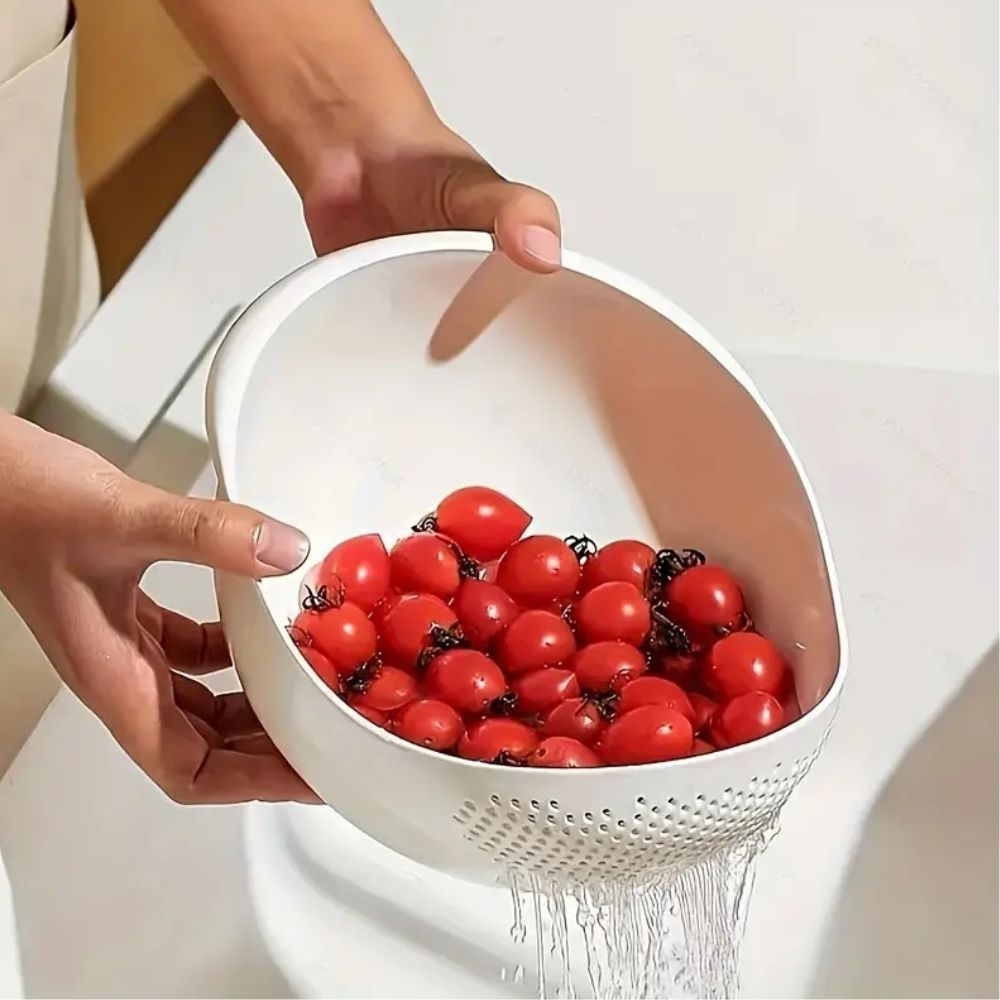 Colander Strainer BPA-Free Plastic For Rinsing Rice and Pasta 7