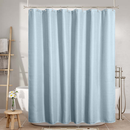 Colorful Waffle Shower Curtain with Heavy-Duty Fabric | Moisture Resistant Design for Luxurious Bathrooms 1