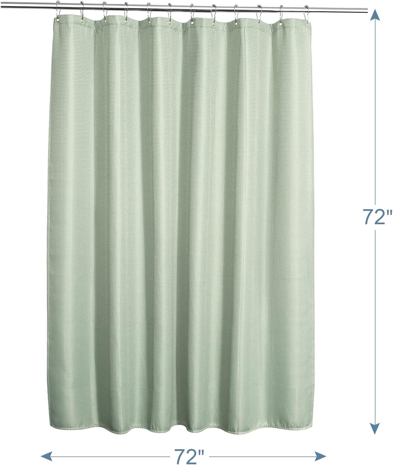 Colorful Waffle Shower Curtain with Heavy-Duty Fabric | Moisture Resistant Design for Luxurious Bathrooms 3