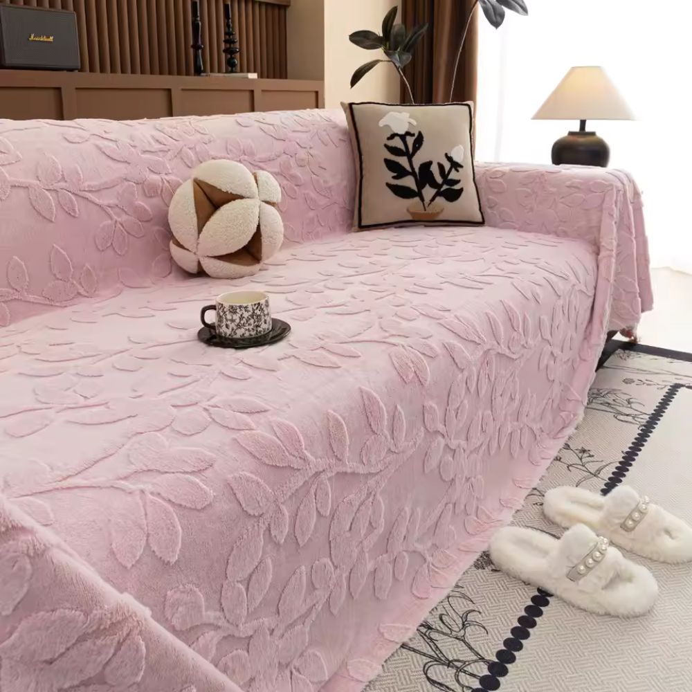 Couch Covers Floral Microfiber Soft Protection for Pets and Decor 0