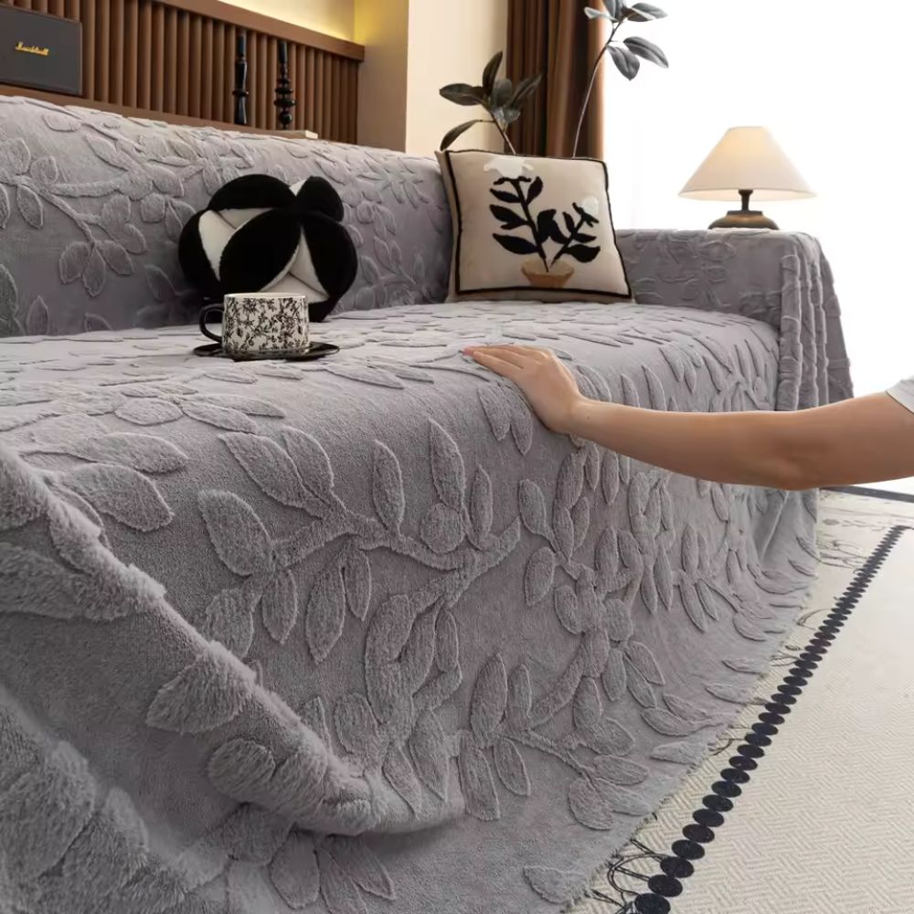 Couch Covers Floral Microfiber Soft Protection for Pets and Decor 7