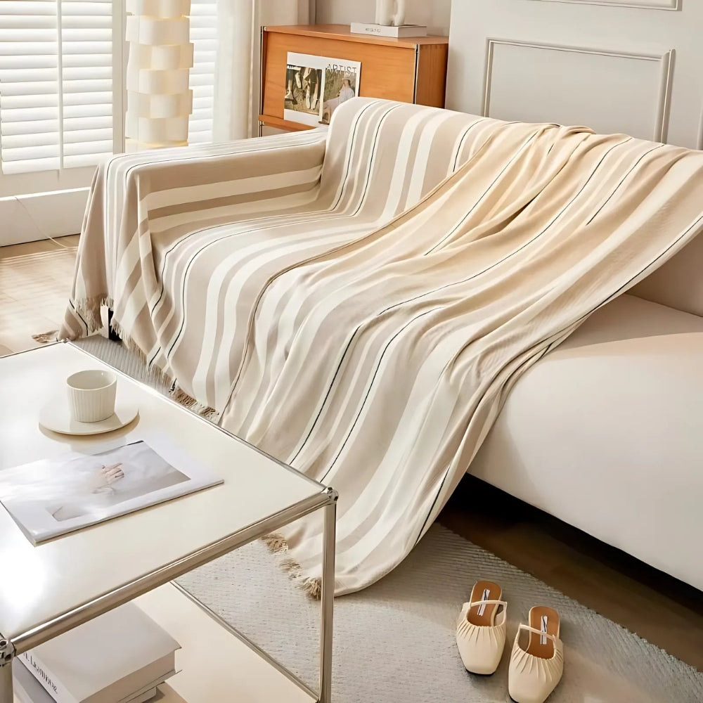 Couch Covers for Dogs Chenille Stripe Soft Easy Care Protection 4