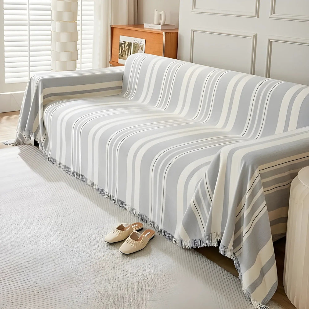 Couch Covers for Dogs Chenille Stripe Soft Easy Care Protection 5