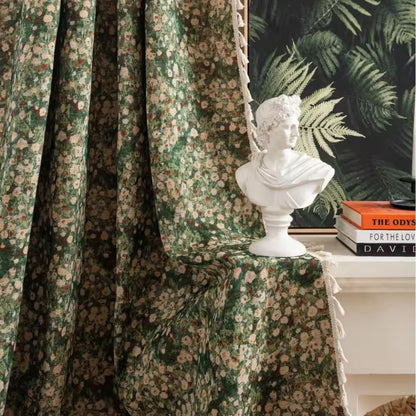 Curtain Soft Microfiber Floral Tapestry Elegant Design Cozy Atmosphere 2