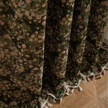 Curtain Soft Microfiber Floral Tapestry Elegant Design Cozy Atmosphere 7
