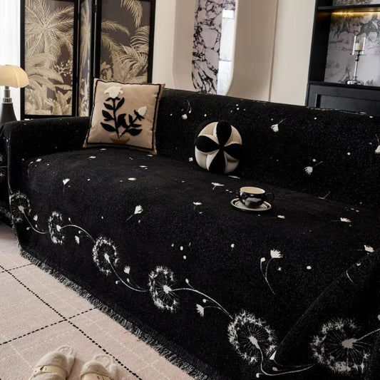Dandelion Puff Sofa Cover Soft Microfiber Easy Care Protection 0