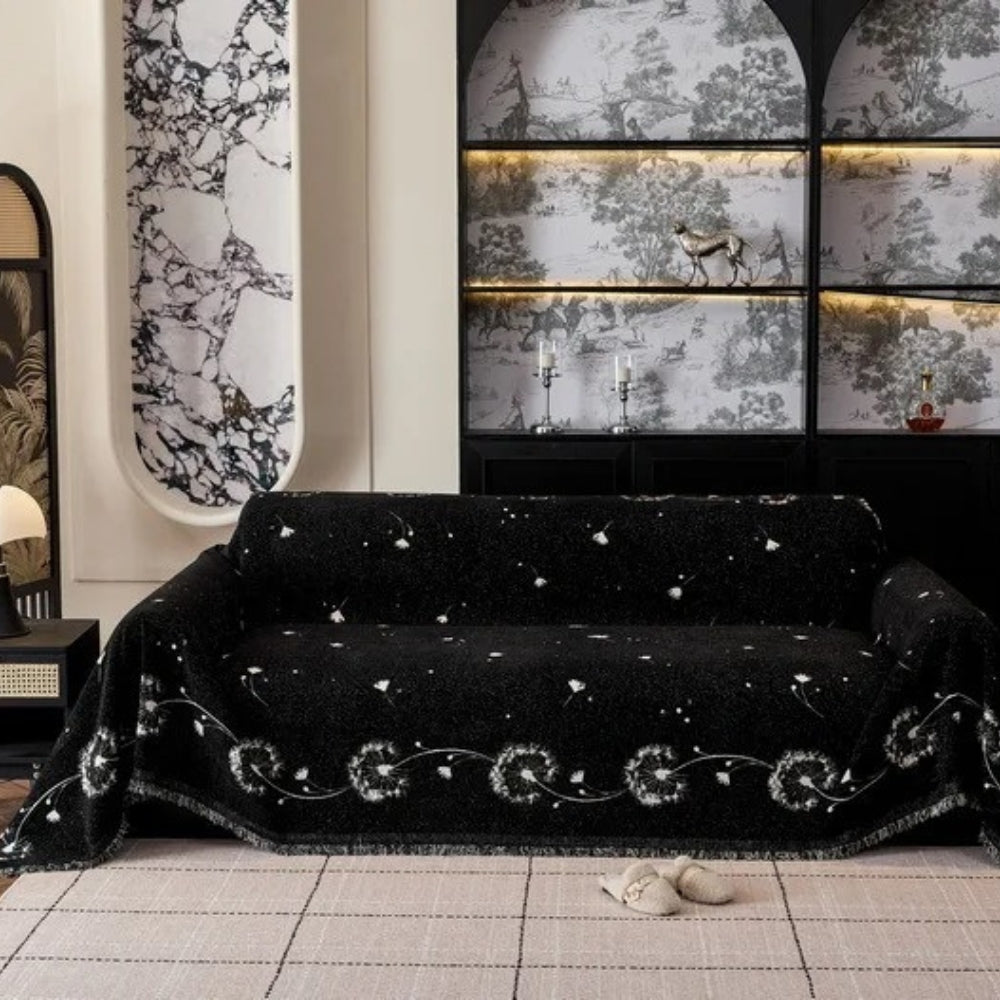 Dandelion Puff Sofa Cover Soft Microfiber Easy Care Protection 6