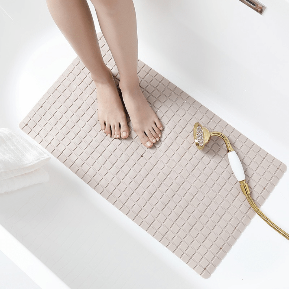 Elegant Bathtub Mat | Non-Slip PVC Design with Suction Cups for Safety and Comfort 0
