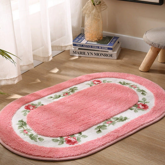 Elegant Floral Bath Mat | Soft Microfiber with Non-Slip Backing | Absorbent Bathroom Rug for Ultimate Comfort 0