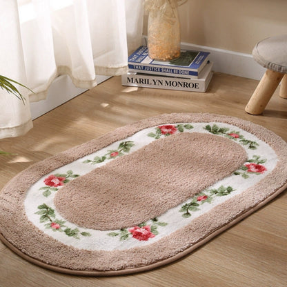 Elegant Floral Bath Mat | Soft Microfiber with Non-Slip Backing | Absorbent Bathroom Rug for Ultimate Comfort 2